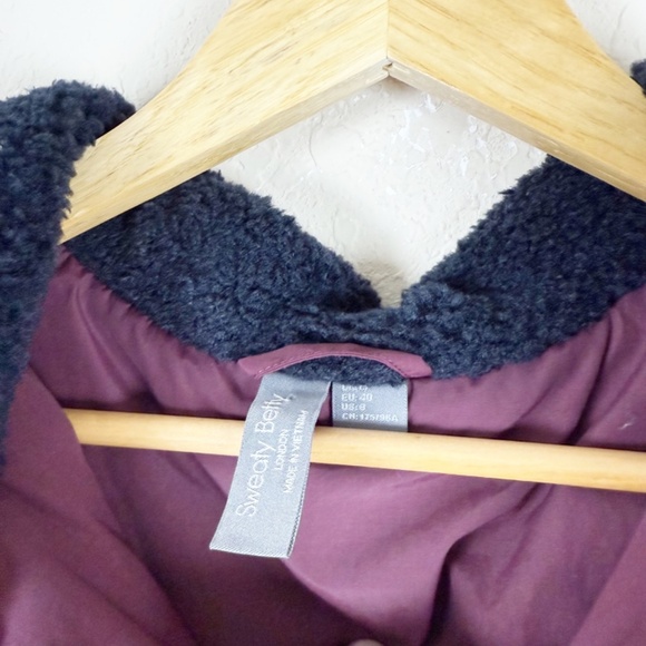 Sweaty Betty Urban Sherpa Hooded Vest Size 8 - Picture 5 of 6